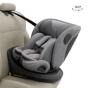 Kinderkraft I-GROW 2 PRO Seggiolino auto 0-36 kg, I-SIZE 40-150 cm, Seggiolino 360 girevole, con Isofix Base, Reclinabile Posizione sdraiata, Poggiatesta regolabile, Gruppo 0 1 2 3, Grigio - 3