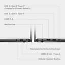 Dell 16 Laptop DC16255 16" 2K IPS Anti-Glare Display, AMD Ryzen 7 250, AMD Radeon Graphics, 16GB RAM, 1TB SSD, Windows 11 Home, QWERTZ-Backlit-Keyboard, Wi-Fi 6, USB-C – Black - 9