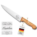 LOOXIS Personalisiertes Kochmesser mit Namen graviert – Made in Germany, Olivenholz-Griff, 20 cm Klinge, rostfrei, Spezialstahl – extra scharfes Schneidemesser, Küchenmesser, Chefmesser - 1