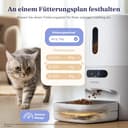 Pawsync Smart Futterautomat, Farbwechselnde Erinnerung, Haustierfutter-Trockenmittel hält Futter trocken & frisch, bis zu 3 Monate, App-Benachrichtigungen, Cremeweiß - 2