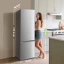 Comfee' RCB359IX2 Frigorífico combinado, 262L, Gran capacidad, Low frost, Altura 177,3 cm, Bajo nivel de ruido 39 dB, Luz LED, Temperatura regulable, Acero inoxidable - 4