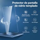 NEW'C 3 Piezas, Protector Pantalla para Samsung Galaxy S25, Cristal templado Antiarañazos, Antihuellas, Sin Burbujas, Dureza 9H, Ultra Transparente, Ultra Resistente - 4