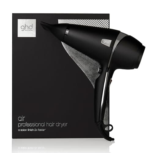 ghd Air - Secador de Pelo Profesional, Secado 2x Más Rápido, Reduce el Frizz, Boquilla de Precisión - Para Todo Tipo de Cabello - Color Negro, (Enchufe Europeo)