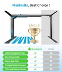 MAIDeSITe höhenverstellbarer Schreibtisch elektrisch mit 2 starken Motoren, tischgestell höhenverstellbar 3-stufige sowie auch 4 Memory-Steuerung mit Sitz-Steh-Erinnerungs - T2 Pro Plus - 8