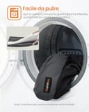 Feandrea Cuccia per Cani Ortopedica, Letto Divano per Animali, Imbottitura Morbida, Bordi Rialzati, Copertura Sfoderabile e Lavabile, 106 x 76 x 18 cm, Fondo Antiscivolo, Grigio Scuro PGW077G01 - 7