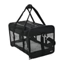 Amazon Basics Perro Trasportín con laterales flexibles, Grande, Negro, 50 x 30.4 x 30.4 cm (L x An x Al) - 1