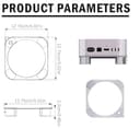 STFALI Ständer für Mac mini M4/M4 Pro,Praktisch Gestalteter Schaltmechanismus Für Bessere Belüftung Und Wärmeableitung,Aluminiumlegierung - 2