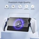 CoBak Estuche Rígido para Reproductor Remoto PlayStation Portal - con 2 Protectores de Pantalla, 1 Funda de Agarre y 4 Tapones de Agarre de Pulgar, Carcasa Exterior Rígida para PS5 Portal - Negro - 6