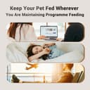 IMIPAW Automatic Cat Feeder - 2 Cats, App Control, 5G WIFI Auto Pet Feeders for Remote Feeding, Programmable 1-10 Meals, 4L Smart Timed Dog Food Dispenser, Fresh Lock Technology, Detachable Clean - 8