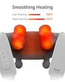 Schnurloses Shiatsu-Nacken-und Rückenmassagegerät mit Wärme,10 Minutenx12 Anwendungen, 3 Massagemodi & 2 Intensitätsstufen, 3D-Knet-Tiefengewebe zur Schmerzlinderung, Sprachansage&intelligentes (Weiß) - 4