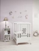 Foppapedretti, My Little Love, cuna con barandilla abatible, 131 x 73 x 108 cm, 27 kg, blanco - 7