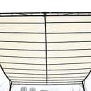 Outsunny Cenador de Jardín 3x3 m Pérgola con Toldo y 16 Orificios de Drenaje para Patio Terraza Metal y Poliéster 180 g/m² Resistente Crema - 9