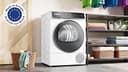 Bosch WQB235B40 Wäschetrockner Serie 8, Wärmepumpentrockner mit 8kg Fassungsvermögen, AutoDry, SmartDry, Home Connect, AntiVibration Design, Sensitive Drying System, Weiß, 60cm - 2