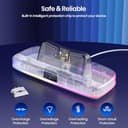 NEWDERY Ladestation für PS-Portal, tragbare Ladestation mit RGB-Licht und Typ-C-Kabel, hüllenfreundlicher Magnetanschluss Ladeständer für PlayStation Portal Remote Player - 6
