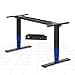 FLEXISPOT Height-adjustable table frame, double motor and 3-stage legs, 60-125 cm height adjustment table frame with LED height display, 4 memory positions and collision protection (Nobel Black) - 1