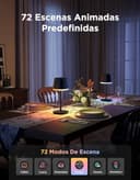 Govee Lámpara de Mesa Inalámbrica, RGBICWW Lámpara Mesita Noche LED Compatible con Matter Alexa, Regulable 500lm y Recargable 4800mAh, 72 Escenas, 2700-6500K para Sala de Estar Dormitorio y Escritorio - 5