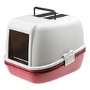 Ferplast Lettiera per gatti Chiusa MAGIX, Cassetta igienica per gatti, Setaccio, Fondo contenitivo, Portina basculante oscurata, Bordeaux - 1