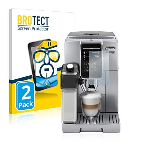 BROTECT Protector Pantalla para DeLonghi Dinamica Plus ECAM370.95.T Protector Transparente (2 Unidades) Anti-Huellas