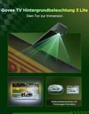 Govee TV Hintergrundbeleuchtung 3 Lite mit Fish-Eye Korrektur Funktion, Sync für 55-65 Zoll TVs, 3,6M RGBICW WiFi TV LED Strip mit Kamera, 4 Farben in 1 Lampenperle, Sprach- & APP-Steuerung - 2