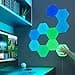 Nanoleaf Shapes Hexagon Expansion Pack, 3 Esagoni LED Aggiuntivi RGBW - Applique da Parete Interno Modulari, Luci Led 16M Colori WiFi, Funziona con Alexa, Sincronia Musica e Monitor, Deco e Gaming - 5