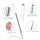 Bewudy Rotuladores de Tela Borrables por Calor, 4 Colores, Bolígrafos Con 20 Recambios para Costura, Telas y Sastres - 2