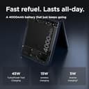 Motorola razr 50 ultra (6.9" pOLED display, Corning Gorilla Glass, IPX8, 50MP AI camera, Google Gemini, 165Hz, 45W TurboPower, Dolby Atmos, 12/512 GB, Snapdragon 8s, 4000mAh, SIM+eSIM), Midnight Blue - 5