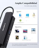 LENTION Hub USB C HDMI 4K@60Hz, PD 100W, Lector de Tarjetas SD/TF, USB 3.0 & 2.0, Adaptador USB C 7 en 1 para MacBook Pro 2025-2016, Nuevo Mac Air, Surface, iPhone 17 Plus Pro MAX y Más (Negro) - 7