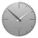 CalleaDesign Orologio da Parete Moderno Alluminio 36 cm - Exacto Made in Italy - Design Artigianale in Legno con Meccanismo Tedesco Silenzioso - 1