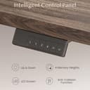 FLEXISPOT Escritorio Elevable Eléctrico Mesa Regulable en Altura 180x80 cm con 2 Potentes Motores Escritorio Estable Escritorio de pie Eléctrico Regulable en Altura con Función Memoria(Negro+Marrón) - 5