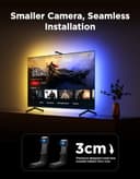 Govee TV Backlight 3 Lite with Fish-Eye Correction Function Sync to 32 Inch TVs, 1.8m RGBWIC Wi-Fi TV LED Backlight with Camera, 4 Colours in 1 Lamp Bead, Voice and APP Control, Adapter - 6