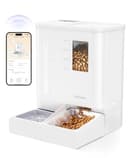 DUDUPET 5L Automatic Cat Feeder 5G WIFI + 4L Water Fountain, 2 in 1 Smart Pet Food Dispenser with APP Control, Voice Recording, Dual Power Supply, Freshness Preservation for Cats and Small Dogs - 1