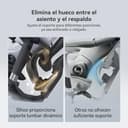 SIHOO Sedia da ufficio ergonomica supporto lombare dinamico, braccioli 3D schienale regolabile, poggiapiedi per un comfort ottimale, sedia scrivania domestico, Doro C300,2 confezioni,Nero(150kg) - 7