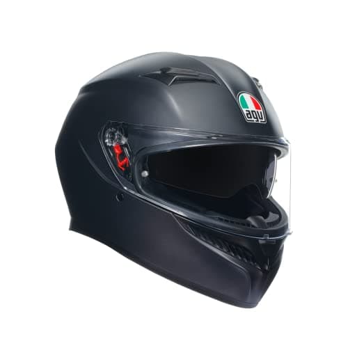 AGV K3 Full Face ECE 22.06 Motorcycle Helmet - Plain, S, Matt Black