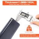 GFTIME 45,3 cm Edelstahl Brenner & 38,9 cm Flavorizer Bar Set, Ersatzteile für Weber Spirit 310, 320, 330, 335 (2013-Current), Spirit II E-310 S-310 Serie (mit vorderen Brennerknöpfen) - 4