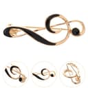 Supvox Musiknoten Anstecker aus Zinklegierung Emaille Beschichtet Schlichtes Design Brosche für Anzug Pullover und Taschen Geeignet für Business und Casual - 2