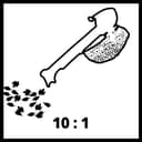 Einhell GC-EL 2500 E Soffiatore aspiratore elettrico (230-240 V, 2500 W, velocità aria max 240 km/h, portata aria max 650mq/h, capacità sacco 40l, tritura foglie 10 a 1, con ruote, incl. tracolla) - 9