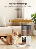 Distributore Automatico Cibo Gatti 4L Dispenser Crocchette Gatto Con Timer Programmabile e 10S Registrazione Distributore Cibo Gatti 1-6 Pasti al Giorno per Animali di Piccola e Media Taglia - 5