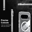Fitudoos Funda para Google Pixel 10/10 Pro, Compatible con MagSafe, Protección de Grado Militar, Resistente a Golpes, Antiamarilleo y arañazos Funda-Transparente. - 4