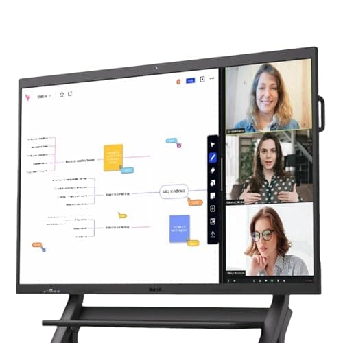 NearHub S55 Pro Pizarra Interactiva 55" 16+128GB Windows 11, Pantalla Táctil 4K con Cámara 4K+8 Micro, Compartir Pantalla& Colaboración en Tiempo Real& Reuniones Híbridas (con Soporte de Pared)