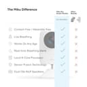 Miku Monitor inteligente Pro Smart para bebés con cámara, rastrea la respiración en vivo sin uso portátil, alertas en tiempo real, análisis del sueño, video Wi-Fi de 1080p, visión nocturna y audio - 3