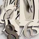 Giallobus - Orologio Bilay - Carved - Legno Mdf - Premium 45x45cm - 13 - Nutty - Artigianale Made in Italy - Silenzioso - Idea regalo - Moderni doppio livello - 7