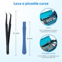 Tolesum Switch Joycon 3D Joystick Analogico Kit di Riparazione per NS Switch/Switch OLED Joy-Con/Switch Lite Controller con Strumenti di Riparazione-Nero-Non compatibile con NS Switch 2. - 4