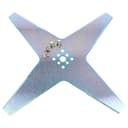 vhbw Ersatz-Messer (4-Stern) kompatibel mit Ambrogio 4.0 Elite, L25, 4.0 Basic, Deluxe, Evolution Rasenmäher - Ersatzklinge Grau, Stahl - 1