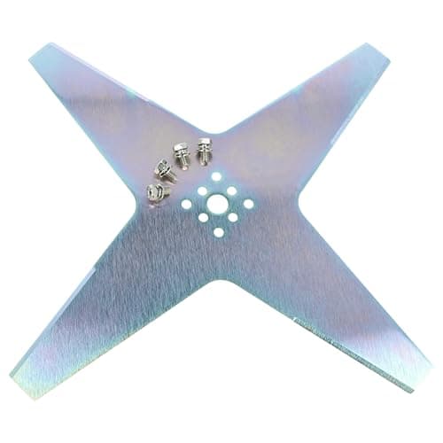 vhbw Ersatz-Messer (4-Stern) kompatibel mit Ambrogio 4.0 Elite, L25, 4.0 Basic, Deluxe, Evolution Rasenmäher - Ersatzklinge Grau, Stahl