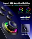 HASACOOL Switch 2 Controller, Wireless Pro Controller with Hall Effect Joystick,One Piece Joypad Replacement to Switch 2 Joy Con Controller, with 8 RGB Lighting/Turbo/Macro - 2