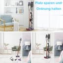 Foho Ständer Kompatibel für Dyson Gen5 V15s V15 V12 Slim V11 V10 V8 V7 V6, Halterung, Bodenständer, Zubehörhalter Speichern und Organisieren, Kein Bohren - 5