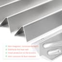 GFTIME 66032 Flavorizer Bars 43,4cm für Weber Genesis II/LX 300 Serie, Aromaschienen für Genesis II E-310 E-315 E-330 E-335 S-310 S-335 LX S/E-340, Heizplatten Aromaleiste für Weber 66795, 5 Stück - 7