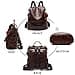 Ladies’ Soft PU Leather Backpack Handbag, Shoulder Bag, All in One, Multifunctional, Anti-Theft Bag, Waterproof Backpack - - - 4