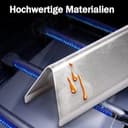 7636 Edelstahl Flavorizer Bars für Weber Spirit 300 Grill, 38,8CM Aromaschienen für Weber Spirit E310 E320 E330,Edelstahl Hitzeschild für Weber Spirit II 310 Series, Brennerabdeckungen Ersatz - 8