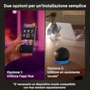 Philips Hue White and Color Ambiance Lampadina Smart LED, Attacco E27, Luce Bianca o Colorata, 6.5W, confezione da 4 - 5